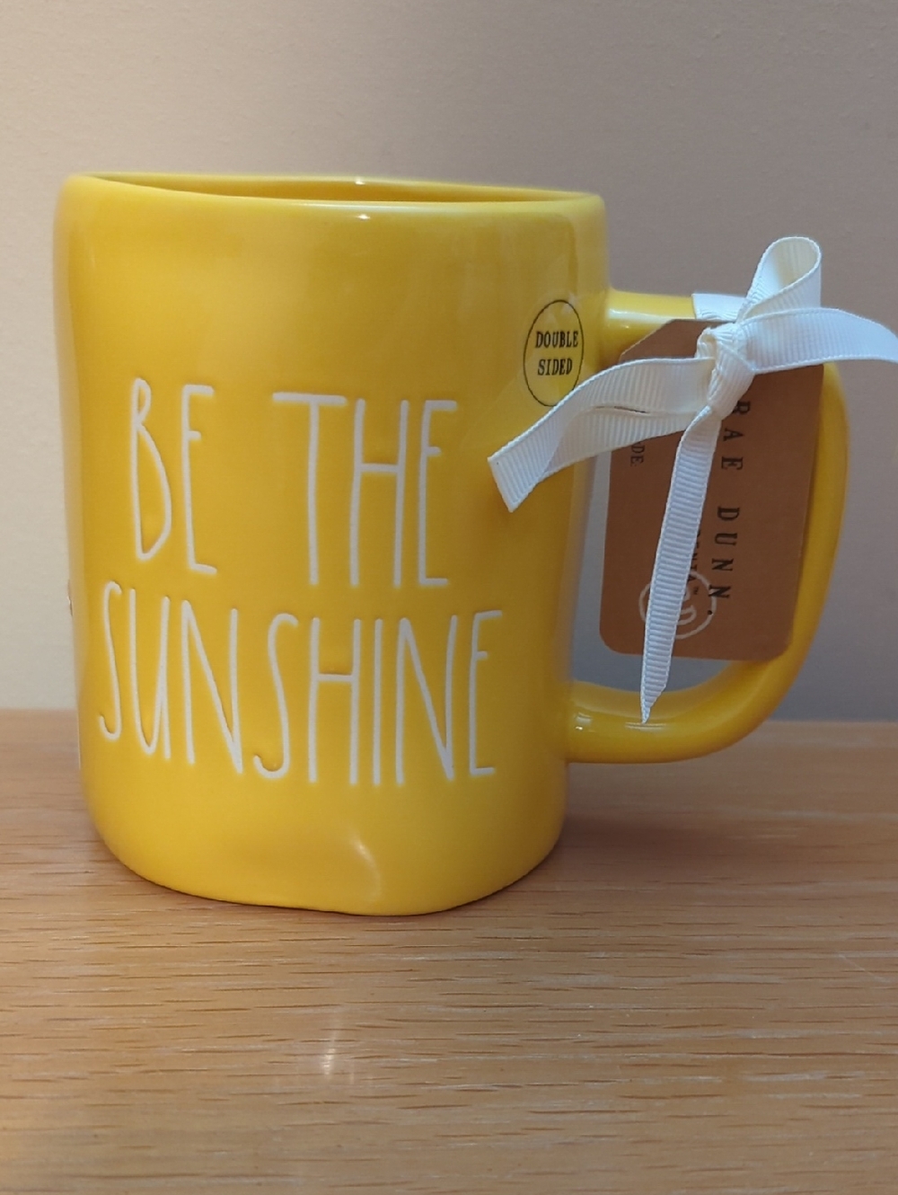 Rae Dunn 'Be The Sunshine' Ceramic Mug New